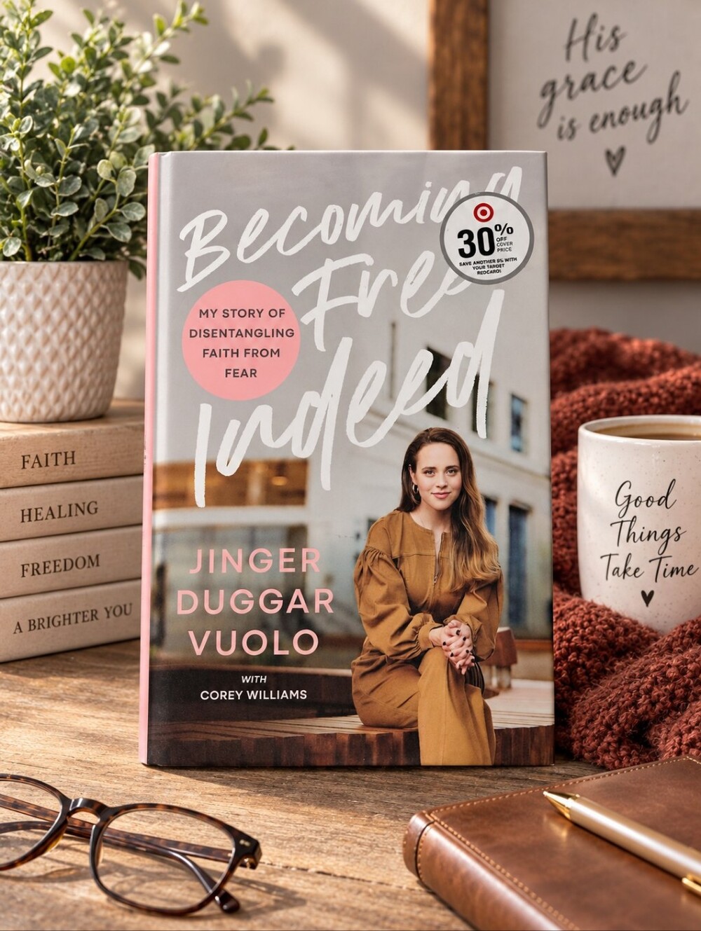 Becoming Free Indeed by Jinger Duggar Vuolo Hardcover Christian Memoir